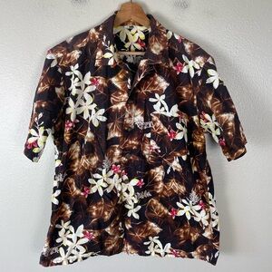 Vintage Kamehameha Hawaiian Shirt 60s Aloha Floral Print Large